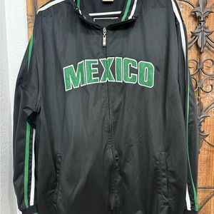 Futbol Mexico National Team Track Jacket Men's 3XL XXXL Fits XXL Spell Out